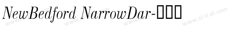 NewBedford NarrowDar字体转换